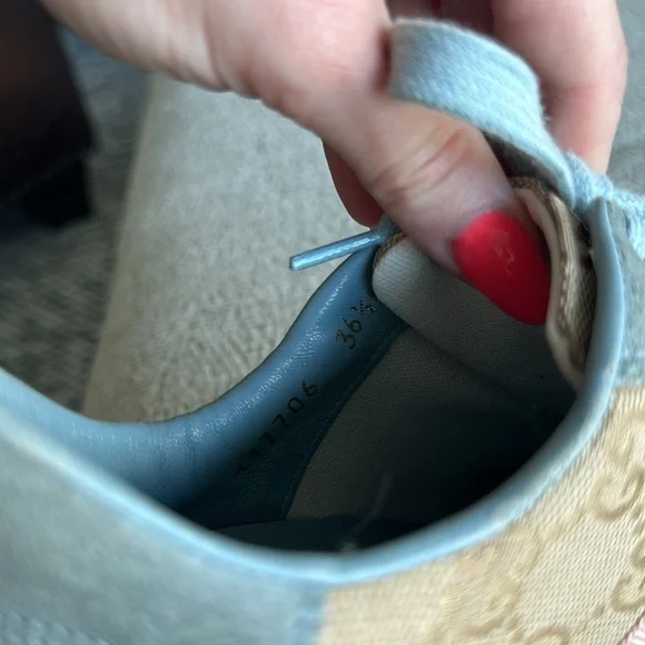 GUCCI Ladies Sneakers size 36.5 - Picture 5 of 7